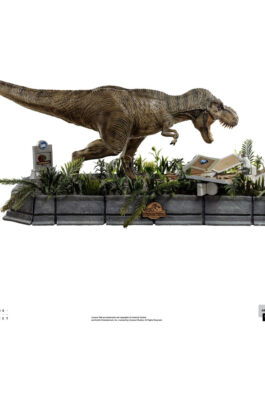 T-REX ATTACKS DONALD GENNARO – JURASSIC PARK – DEMI ART 1/20