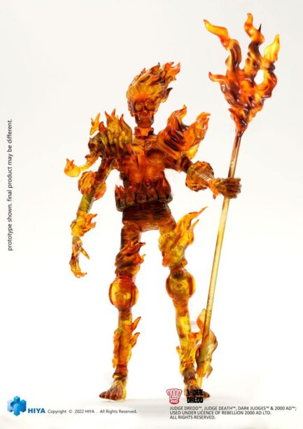 JUDGE FIRE FIG 11 CM JUDGE DREDD PREVIEWS EXCLUSIVE 1/18 SCALE MINI FIGURE