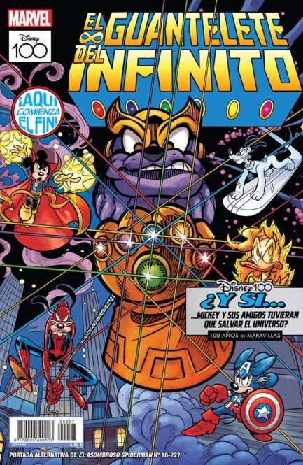 EL ASOMBROSO SPIDERMAN 18 (DISNEY 100 PORTADA ALTERNATIVA - EL GUANTELETE DEL INFINITO)