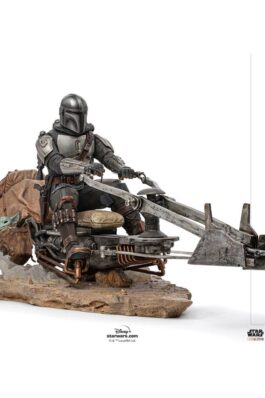 THE MANDALORIAN & GROGU SPEEDER – STAR WARS THE MANDALORIAN – ART SCALE 1/10
