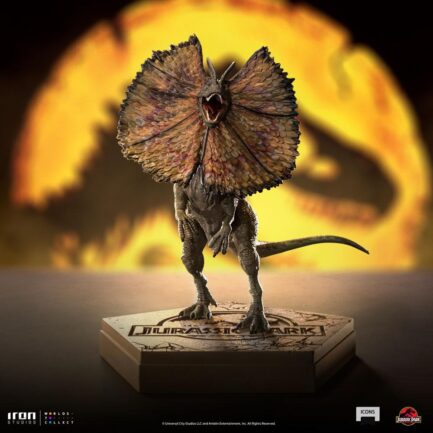 DILOPHOSAURUS - JURASSIC WORLD - ICONS STATUE - Imagen 2