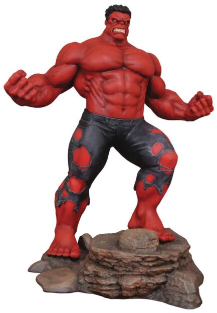 RED HULK DIORAMA PVC 25 CM MARVEL GALLERY RE-RUN - DIAMOND SELECT
