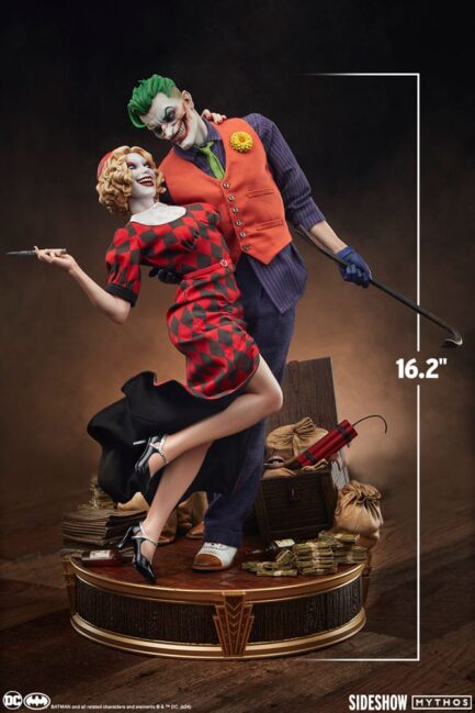 THE JOKER AND HARLEY QUINN: LAWLESS LOVE - DC - MYTHOS DIORAMA - 1/5 - SIDESHOW COLLECTIBLES - Imagen 9
