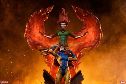 PHOENIX AND JEAN GREY - MARVEL - MAQUETTE - 66 CM - SIDESHOW COLLECTIBLES - Imagen 2