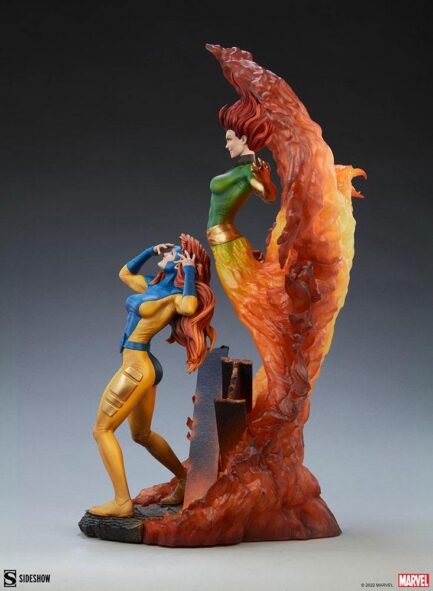 PHOENIX AND JEAN GREY - MARVEL - MAQUETTE - 66 CM - SIDESHOW COLLECTIBLES - Imagen 8