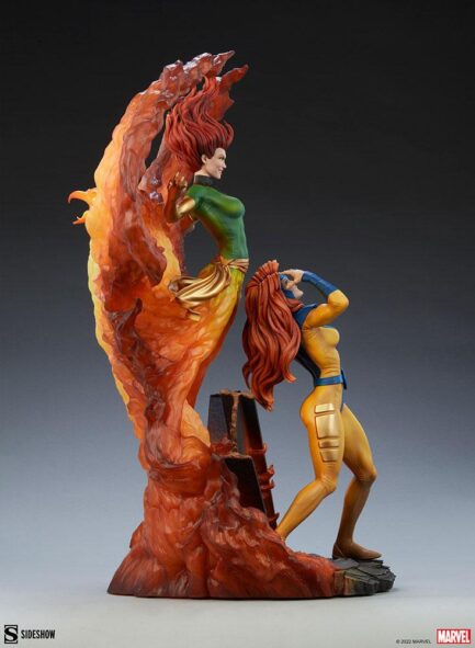 PHOENIX AND JEAN GREY - MARVEL - MAQUETTE - 66 CM - SIDESHOW COLLECTIBLES - Imagen 10