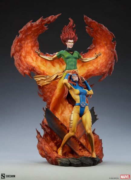 PHOENIX AND JEAN GREY - MARVEL - MAQUETTE - 66 CM - SIDESHOW COLLECTIBLES - Imagen 11