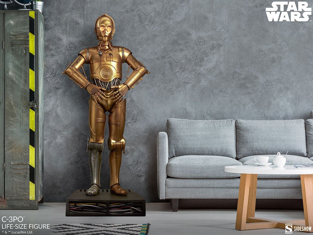 C-3PO - STAR WARS - LIFE-SIZE STATUE - 188 CM - SIDESHOW COLLECTIBLES - Imagen 5