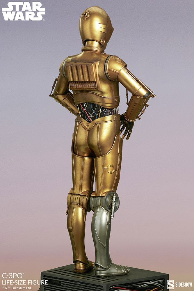 C-3PO - STAR WARS - LIFE-SIZE STATUE - 188 CM - SIDESHOW COLLECTIBLES - Imagen 11