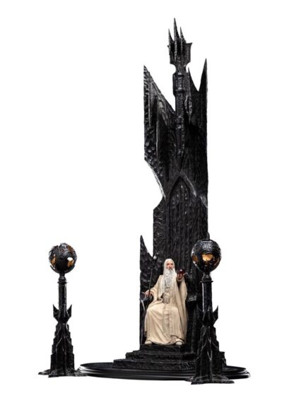 SARUMAN THE WHITE ON THRONE - THE LORD OF THE RINGS - STATUE 1/6 SCALE 111 CM - WETA WORKSHOP - Imagen 2