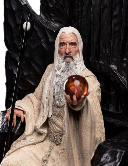 SARUMAN THE WHITE ON THRONE - THE LORD OF THE RINGS - STATUE 1/6 SCALE 111 CM - WETA WORKSHOP - Imagen 5