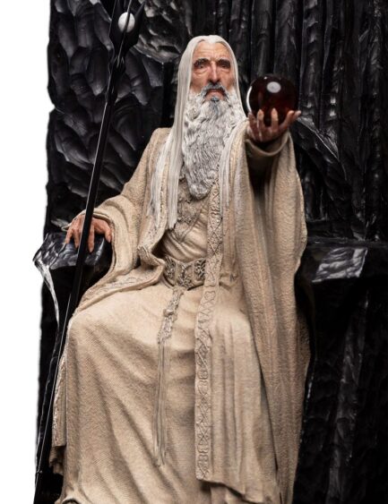 SARUMAN THE WHITE ON THRONE - THE LORD OF THE RINGS - STATUE 1/6 SCALE 111 CM - WETA WORKSHOP - Imagen 18