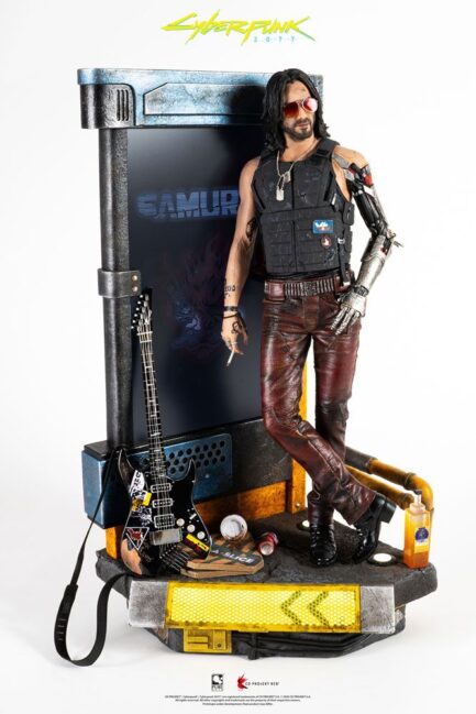 JOHNNY SILVERHAND EXCLUSIVE - CYBERPUNK 2077 - 1/4 SCALE STATUE 53 CM - PURE ARTS - Imagen 4