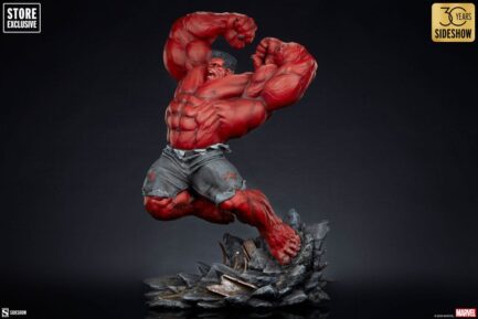 RED HULK: THUNDERBOLT ROSS - MARVEL - PREMIUM FORMAT - 71 CM - SIDESHOW COLLECTIBLES - Imagen 6