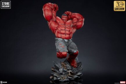 RED HULK: THUNDERBOLT ROSS - MARVEL - PREMIUM FORMAT - 71 CM - SIDESHOW COLLECTIBLES - Imagen 8