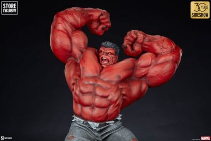 RED HULK: THUNDERBOLT ROSS - MARVEL - PREMIUM FORMAT - 71 CM - SIDESHOW COLLECTIBLES - Imagen 9