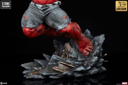 RED HULK: THUNDERBOLT ROSS - MARVEL - PREMIUM FORMAT - 71 CM - SIDESHOW COLLECTIBLES - Imagen 10