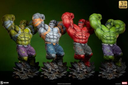 RED HULK: THUNDERBOLT ROSS - MARVEL - PREMIUM FORMAT - 71 CM - SIDESHOW COLLECTIBLES - Imagen 12