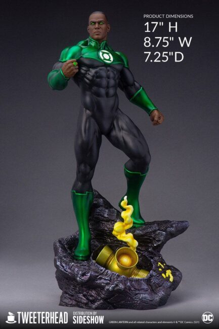 JOHN STEWART (GREEN LANTERN) - DC COMICS - MAQUETTER 1/6 52 CM - TWEETERHEAD - Imagen 5