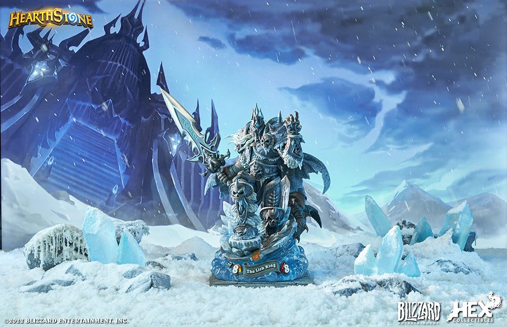 THE LICH KING - BLIZZARD HEARTHSTONE - 1/6 STATUE - HEX COLLECTIBLES - Imagen 2