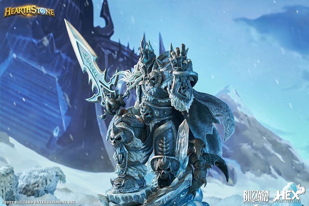 THE LICH KING - BLIZZARD HEARTHSTONE - 1/6 STATUE - HEX COLLECTIBLES - Imagen 3