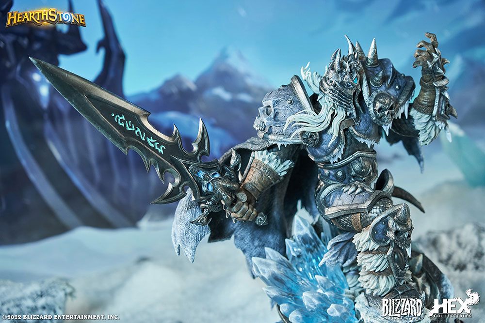 THE LICH KING - BLIZZARD HEARTHSTONE - 1/6 STATUE - HEX COLLECTIBLES - Imagen 4