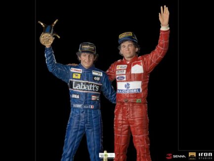 ALAIN PROST & AYRTON SENNA (THE LAST PODIUM 1993) DELUXE - AYRTON SENNA - BDS ART SCALE 1/10 - Imagen 3