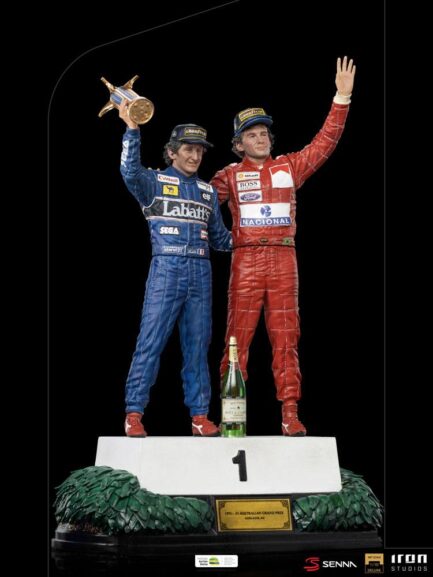 ALAIN PROST & AYRTON SENNA (THE LAST PODIUM 1993) DELUXE - AYRTON SENNA - BDS ART SCALE 1/10 - Imagen 11