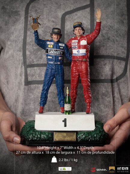 ALAIN PROST & AYRTON SENNA (THE LAST PODIUM 1993) DELUXE - AYRTON SENNA - BDS ART SCALE 1/10 - Imagen 19