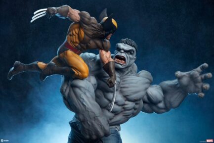 GREY HULK VS WOLVERINE - MARVEL - PREMIUM FORMAT - 58 CM - SIDESHOW COLLECTIBLES - Imagen 5