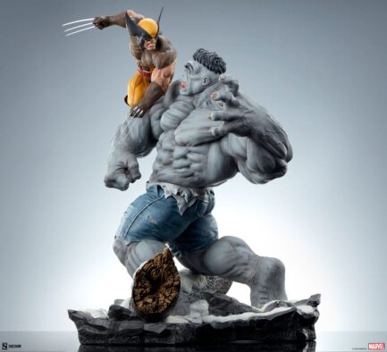 GREY HULK VS WOLVERINE - MARVEL - PREMIUM FORMAT - 58 CM - SIDESHOW COLLECTIBLES - Imagen 8