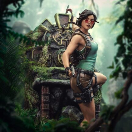 LARA CROFT DELUXE - TOMB RAIDER - ART SCALE 1/10 - IRON STUDIOS - Imagen 11