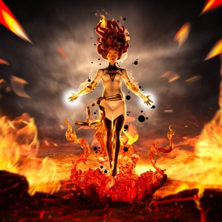 PHOENIX WHITE VERSION - MARVEL COMICS - ART SCALE 1/10 - IRON STUDIOS - Imagen 10