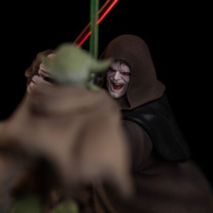 YODA VS EMPEROR PALPATINE (CCXP EXCLUSIVE 2024) - STAR WARS - ART SCALE 1/10 - IRON STUDIOS - Imagen 7