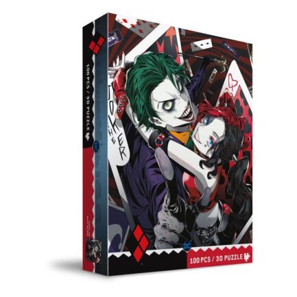 PUZLE 100 EFECTO 3D JOKER Y HARLEY QUINN MANGA - UNIVERSO DC