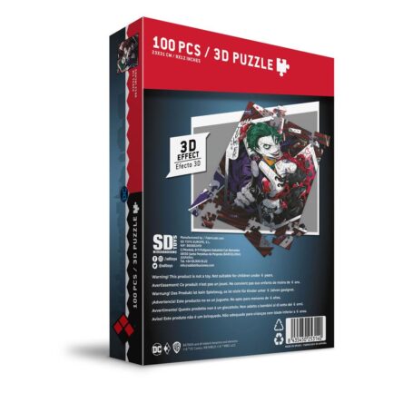 PUZLE 100 EFECTO 3D JOKER Y HARLEY QUINN MANGA - UNIVERSO DC - Imagen 2