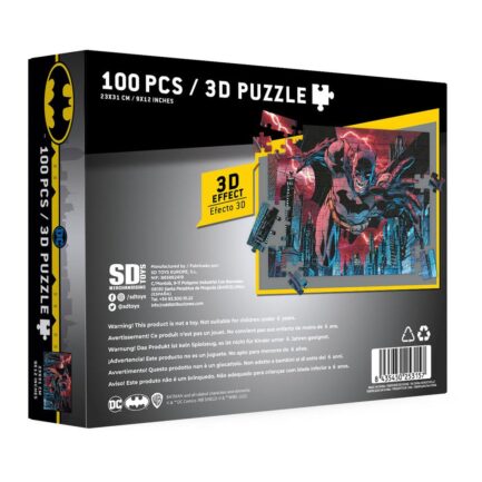 PUZLE 100 EFECTO 3D BATMAN CIUDAD - UNIVERSO DC - Imagen 2