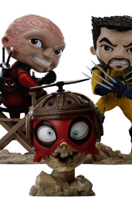 DEADPOOL AND WOLVERINE SET UNMASKED – DEADPOOL AND WOLVERINE – MINICO – IRON STUDIOS