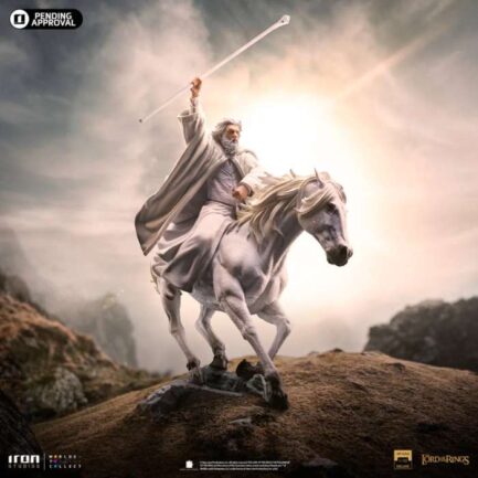 GANDALF THE WHITE ON SHADOWFAX DELUXE (EXCLUSIVE CCXP) - THE LORDS OF THE RINGS - BDS ART SCALE 1/10 - IRON STUDIOS