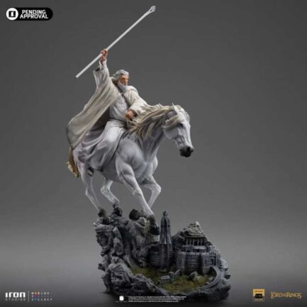 GANDALF THE WHITE ON SHADOWFAX DELUXE (EXCLUSIVE CCXP) - THE LORDS OF THE RINGS - BDS ART SCALE 1/10 - IRON STUDIOS - Imagen 2