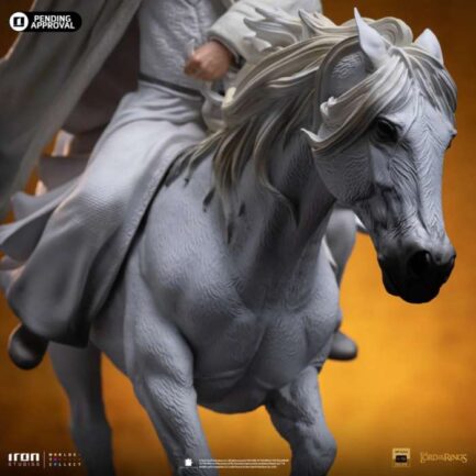 GANDALF THE WHITE ON SHADOWFAX DELUXE (EXCLUSIVE CCXP) - THE LORDS OF THE RINGS - BDS ART SCALE 1/10 - IRON STUDIOS - Imagen 5
