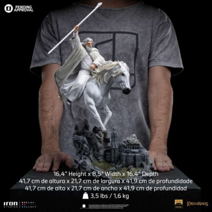 GANDALF THE WHITE ON SHADOWFAX DELUXE (EXCLUSIVE CCXP) - THE LORDS OF THE RINGS - BDS ART SCALE 1/10 - IRON STUDIOS - Imagen 9