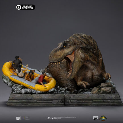 T-REX RIVER ATTACK - JURASSIC WORLD: REBIRTH - DEMI ART SCALE 1/20 - IRON STUDIOS - Imagen 3