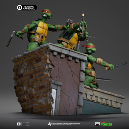 TMNT SET (KEVIN EASTMAN VERSION) - TEENAGE MUTANT NINJA TURTLES - ART SCALE 1/10 - IRON STUDIOS - Imagen 6