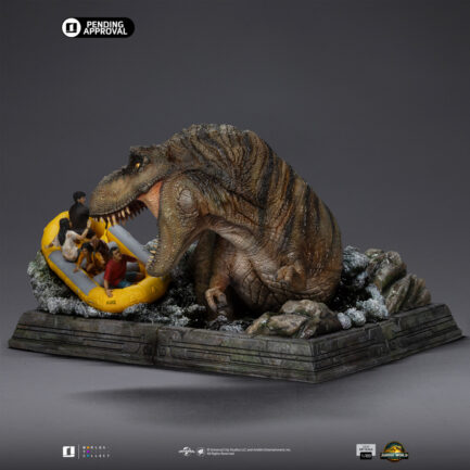 T-REX RIVER ATTACK - JURASSIC WORLD: REBIRTH - DEMI ART SCALE 1/20 - IRON STUDIOS - Imagen 4