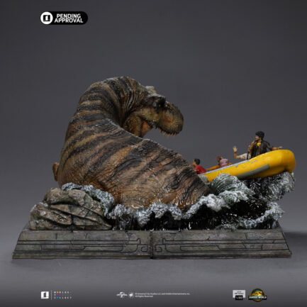 T-REX RIVER ATTACK - JURASSIC WORLD: REBIRTH - DEMI ART SCALE 1/20 - IRON STUDIOS - Imagen 5