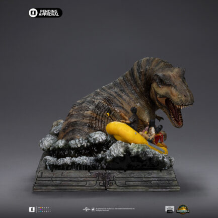 T-REX RIVER ATTACK - JURASSIC WORLD: REBIRTH - DEMI ART SCALE 1/20 - IRON STUDIOS - Imagen 6