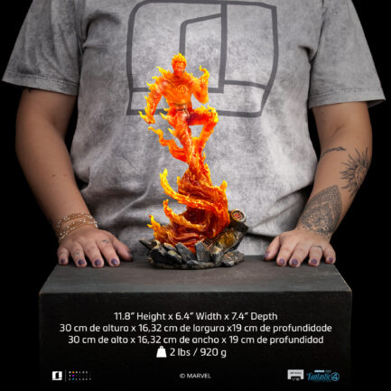 HUMAN TORCH - FANTASTIC FOUR - ART SCALE 1/10 - IRON STUDIOS - Imagen 14