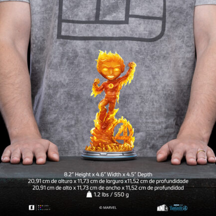 HUMAN TORCH - FANTASTIC FOUR - MINICO - IRON STUDIOS - Imagen 6