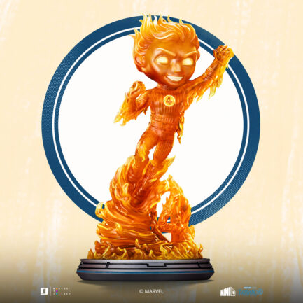 HUMAN TORCH - FANTASTIC FOUR - MINICO - IRON STUDIOS - Imagen 7